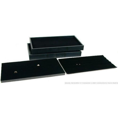 Earring &amp; ring display inserts &amp; black trays for sale