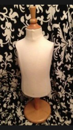 Child / Toddler  2 Dress Form Mannequin Wood Base Faubourg St Honore