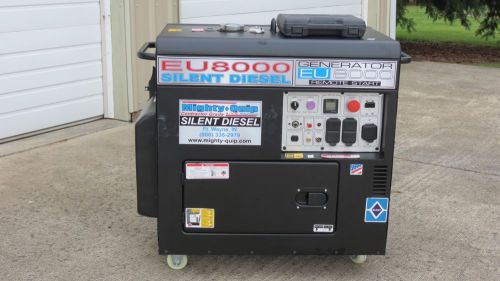 Mighty quip silent diesel generator eu8000 for sale