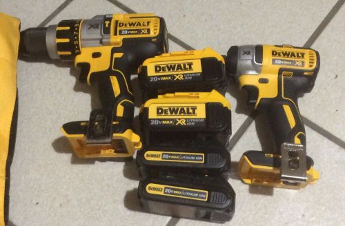 Dewalt combo kit hammer drill plus impact driver model dck296m2 in mint conditio for sale