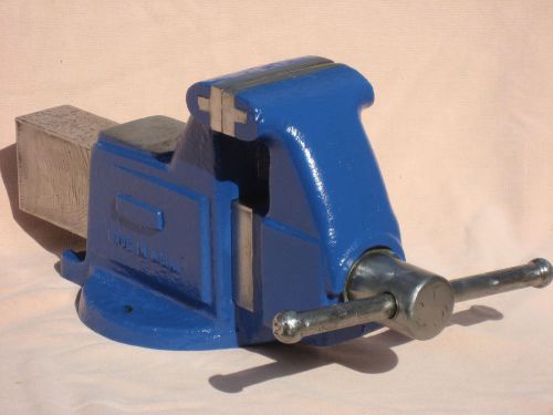 Vintage columbian bench vise 4&#034; jaws no. 504 m2 usa-made vice 504m2 smooth jaws for sale