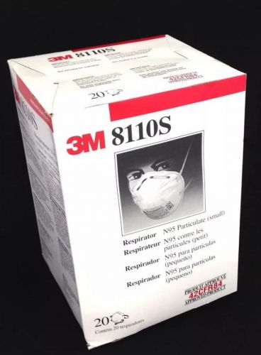 3M 8110S Particulate Respirator Mask N95 20 Per Box (Smaller than 8210)