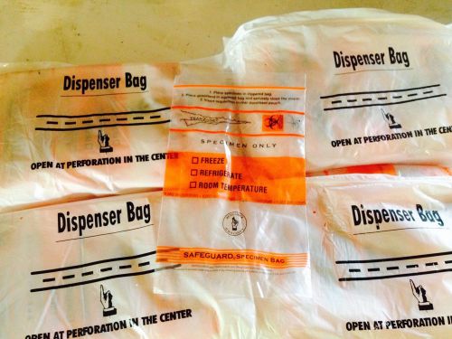 400 6&#039;x9&#039; biohazard safeguard specimen bags with tear zone for sale