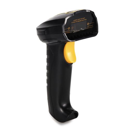 Portable black handheld usb laser scan barcode bar code scanner reader gun pos for sale