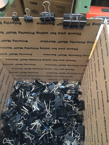 BINDER CLIPS (USED)  340 TOTAL