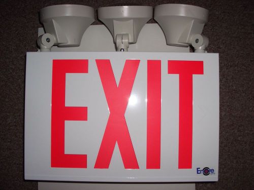 Encore Lighting LC8-3  Emergency Light Combo LED Exit Sign
