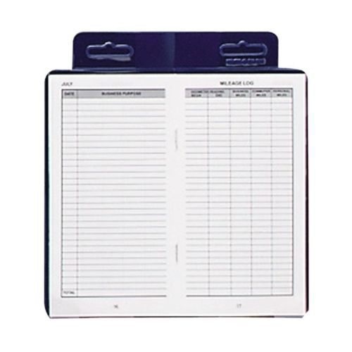 Dome Publishing Deluxe Auto Mileage Log Book - 6.25&#034; X 3.25&#034; Sheet Size - White