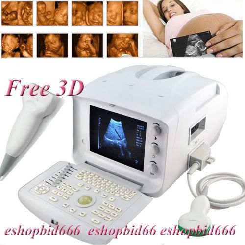 3d digital ultrasound machine scanner system convex linear 2 probes ce approved! for sale