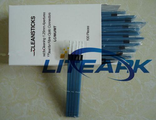 100 Pieces Fiber Optic Cleaning Solutions Cleaning Sticks 1.25 mm sticks