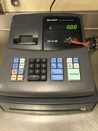 Sharp XE-A106 Electronic Cash Register w/key
