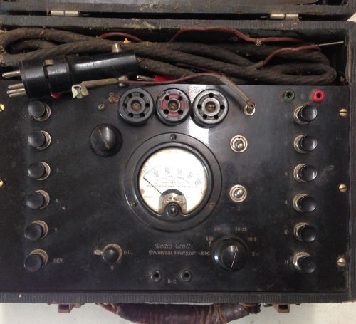 Vintage 1930&#039;s Radio Craft Universal Analzyer / Tube Tester