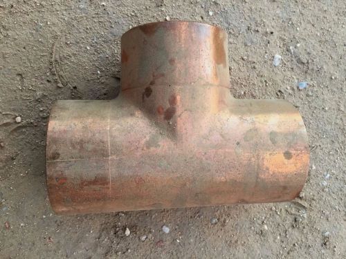 4&#034; Copper Tee Fitting Coupling NEW