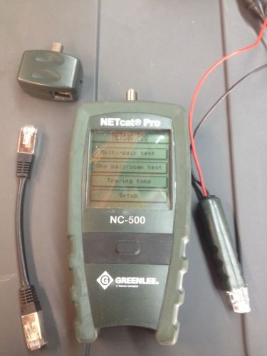 GREENLEE COMMUNICATIONS NC-500 NetCat 500 Cable Tester, VDV Wiring