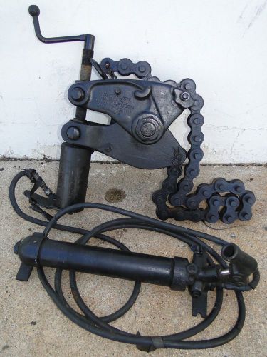 Wheeler rex 5590 hydraulic chain soil chain pipe cutter 4&#034; -12&#034; capacity for sale