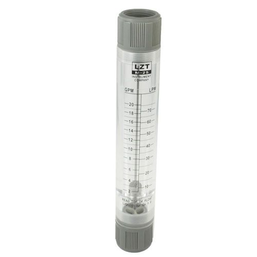 2-20GPM Water Tube Design Liquid Flowmeter Measure 1&#034;PT Dia Input