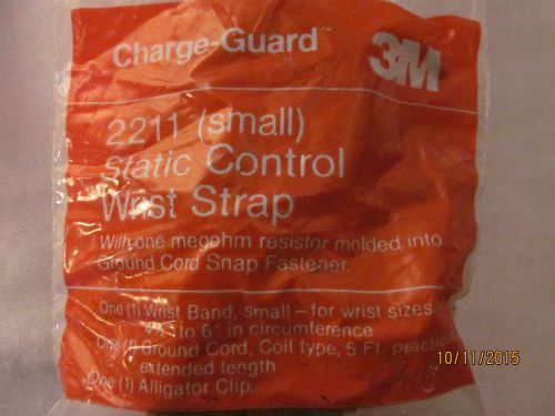3M CHARGE GUARD STATIC CONTROL WRIST STRAP SMALL 2211 ANTI STATIC EQUIPMENT