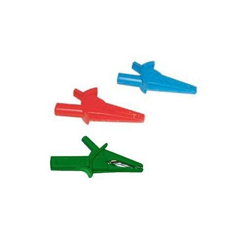 Aemc 2140.7 3-piece color coded alligator clip set for ca 6116 multi-function for sale
