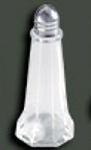 1 Glass Tower Pepper Salt Shaker w/ Stainless Steel Top Lid 1 OZ 1oz NEW