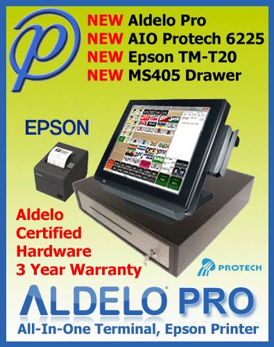 Aldelo pro - new aio terminal station table pizza, bar for sale