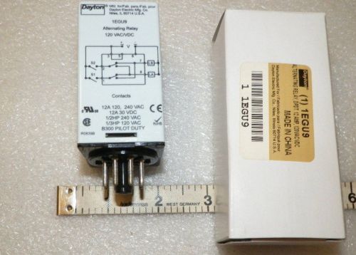 Alternating switch Relay 8 Pin 12 Amp Octal Base  120 VAC VDC  DPDT  ( MTR4 ))
