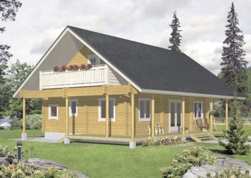 Scandinavian Log Homes for Sale - Finlandia, Made with Laminated Logs