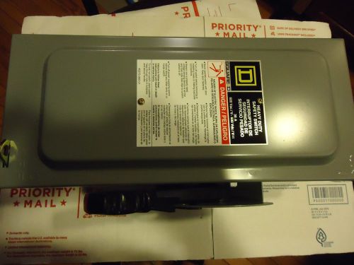 New in box Square D HU361 Heavy Duty Safety Switch 30A 600 Vac