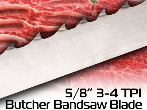 5/8&#034; X 3-4 TPI X 142&#034; Butcher BandSaw Blade Laguna Meat Blade Frozen/Bone