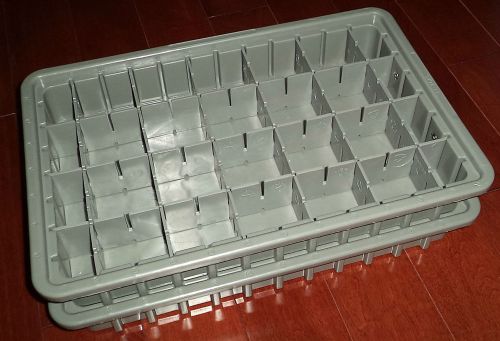Lewisbins dc2025 multi-purpose stack-only divider box container with inserts for sale