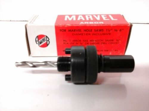 Mandrel no. 3 hex shank 5/8 hole saw 1-1/4&#034; to 6&#034; marvel (ll3433) for sale