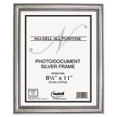 Antique Silver Finish Wood Frame, 8 1/2 x 11, Sold as 1 Each
