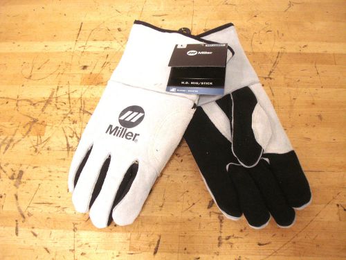 Miller 249193 Welding Gloves, MIG/STICK, Large |(64D)