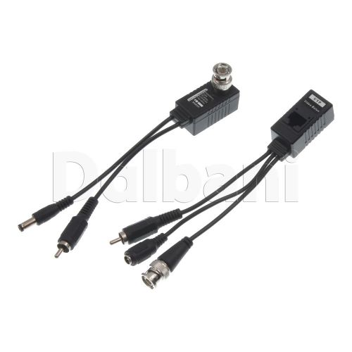 38-69-0036 new bnc to rj45 power audio video balun pair 40 for sale