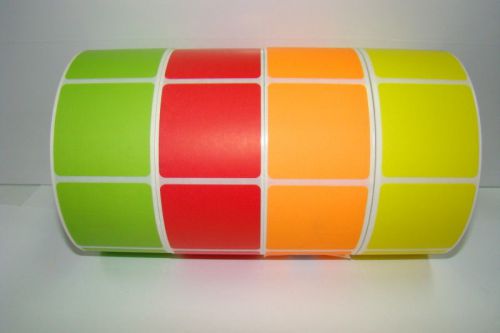 1000 2x2 blank orange thermal transfer labels stickers for sale