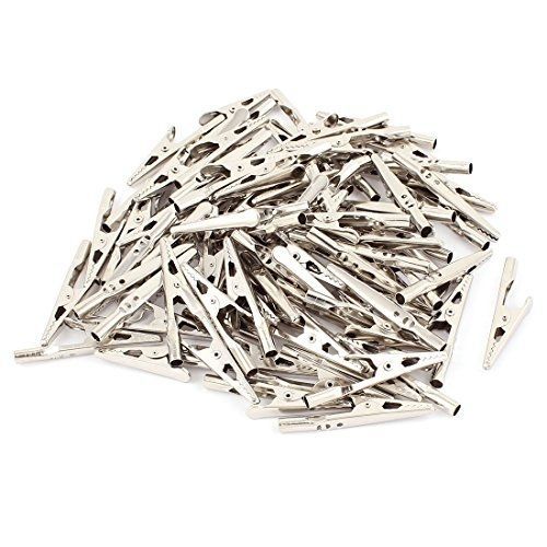 uxcell 80Pcs 5A Non-Insulated Alligator Clip Car Battery Test Clamp