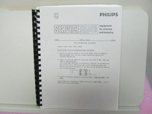 PHILIPS PM5712,PM5715 SERVICE BULLETINS/SCHEMATICS/PARTS /LAYOUTS, COPY