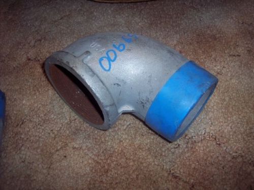 4&#034; Galvanized Elbow made in USA Threaded 90 Degree Street Elbow Pipe Fitting 4&#034;