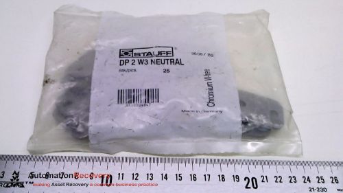 STAUFF DP 2 W3 NEUTRAL - PACK OF 25 - COVER PLATE, DIAMETER: 1/4IN,, NEW #212638