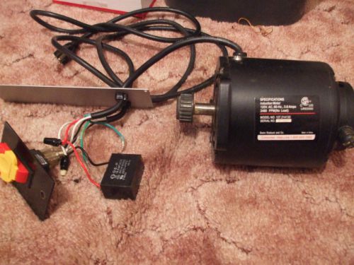Craftsman 1/2 HP Motor, 120V AC, 60Hz, 3.6Amps, 2400RPM(NoLoad) Switch,Capacitor