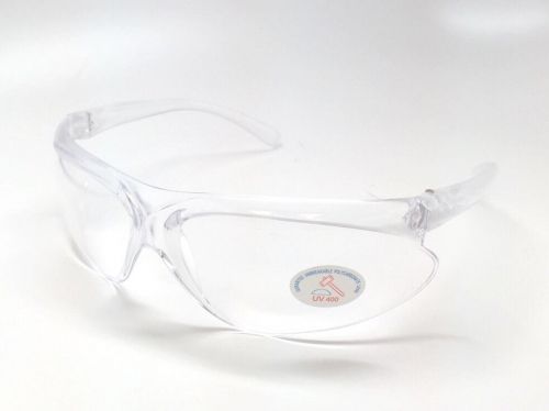 New SAFETY GLASS CLEAR LENS ANSI Z87.1 (For Working) Fast Shipping