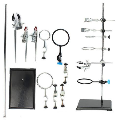60cm height laboratory iron stand support flask condenser clamp clip set for sale