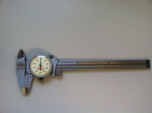 Starrett 0-6&#034; measuring range (.001 grade) dial caliper #120a-6 for sale