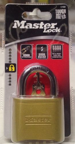 MASTER LOCK 175D SET YOUR OWN COMBINATION PADLOCK 4 DIGIT DIALING RESETTABLE