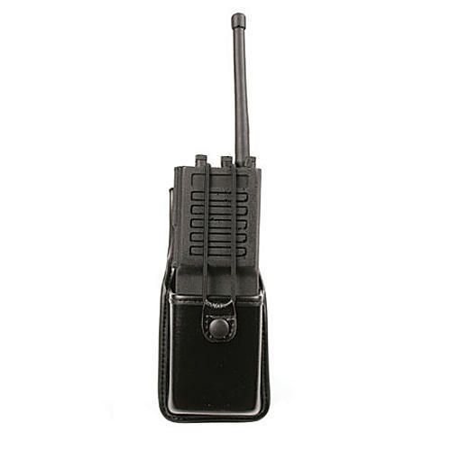 Blackhawk 44A400BW Black Leather BW Molded Radio Duty Case Holder