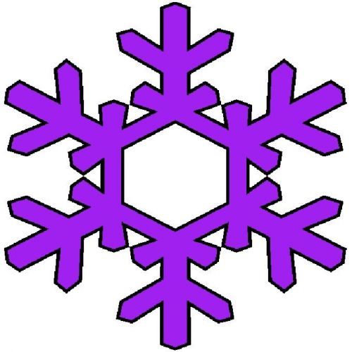 30 Custom Purple Snow Flake Personalized Address Labels