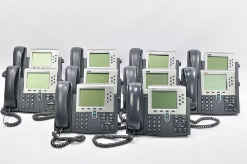 Lot of 10 Cisco Unified Systems 7960G IP Business Telephones VoIP Phone CP-7960G