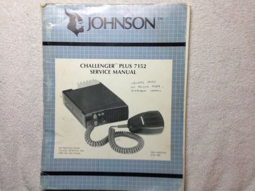 EF Johnson Challenger Plus 7152 VHF Mobile Radio Service Manual 40 watt