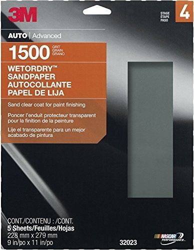 3M 32023 Imperial Wetordry 9&#034; x 11&#034; 1500 Grit Sheet