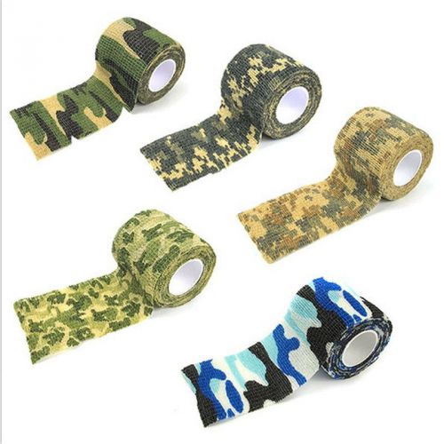 4.5m military camouflage stealth tape adhesive plaster camping hunting bandage for sale