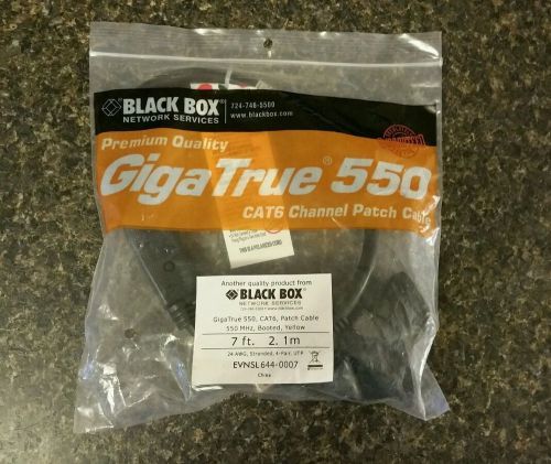 BLACK BOX GIGATRUE 550 CAT6 CHANNEL PATCH CABLE 24 AWG 550 MHZ 6FT EVNSL6440007