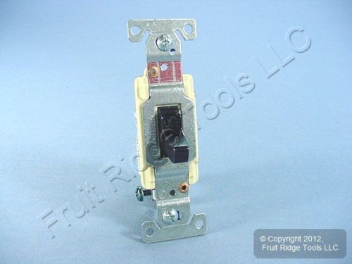 Cooper Wiring Black COMMERCIAL Toggle Wall Light Switch 20A Bulk CS120BK